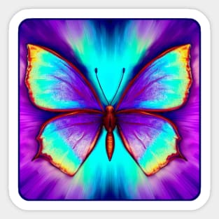 Colorful Butterfly Sticker